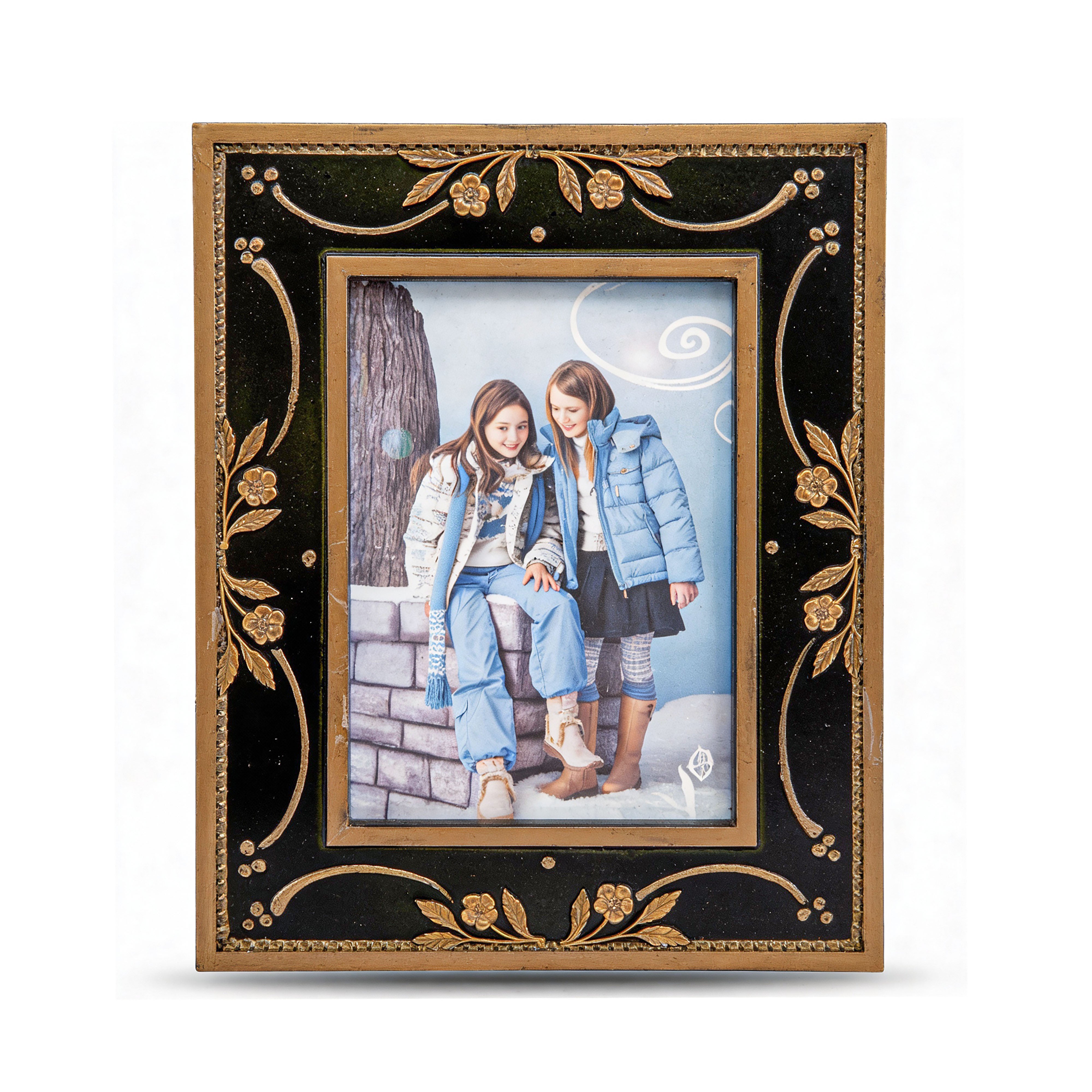 Idée Art Exclusive. Green Wooden Picture Frame. Medium Size